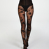 Strumpfhose 20 Denier Lacy Spots, Schwarz