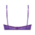 Soutien-gorge rembourr&eacute; demi-bonnet &agrave; armatures longline Iggy, Violet