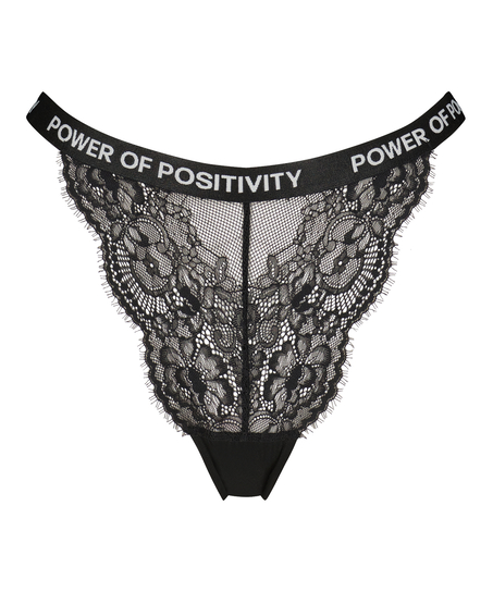 Slip br&eacute;silien Honey, Noir