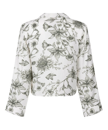 Pyjama-Top Storylover, Weiß