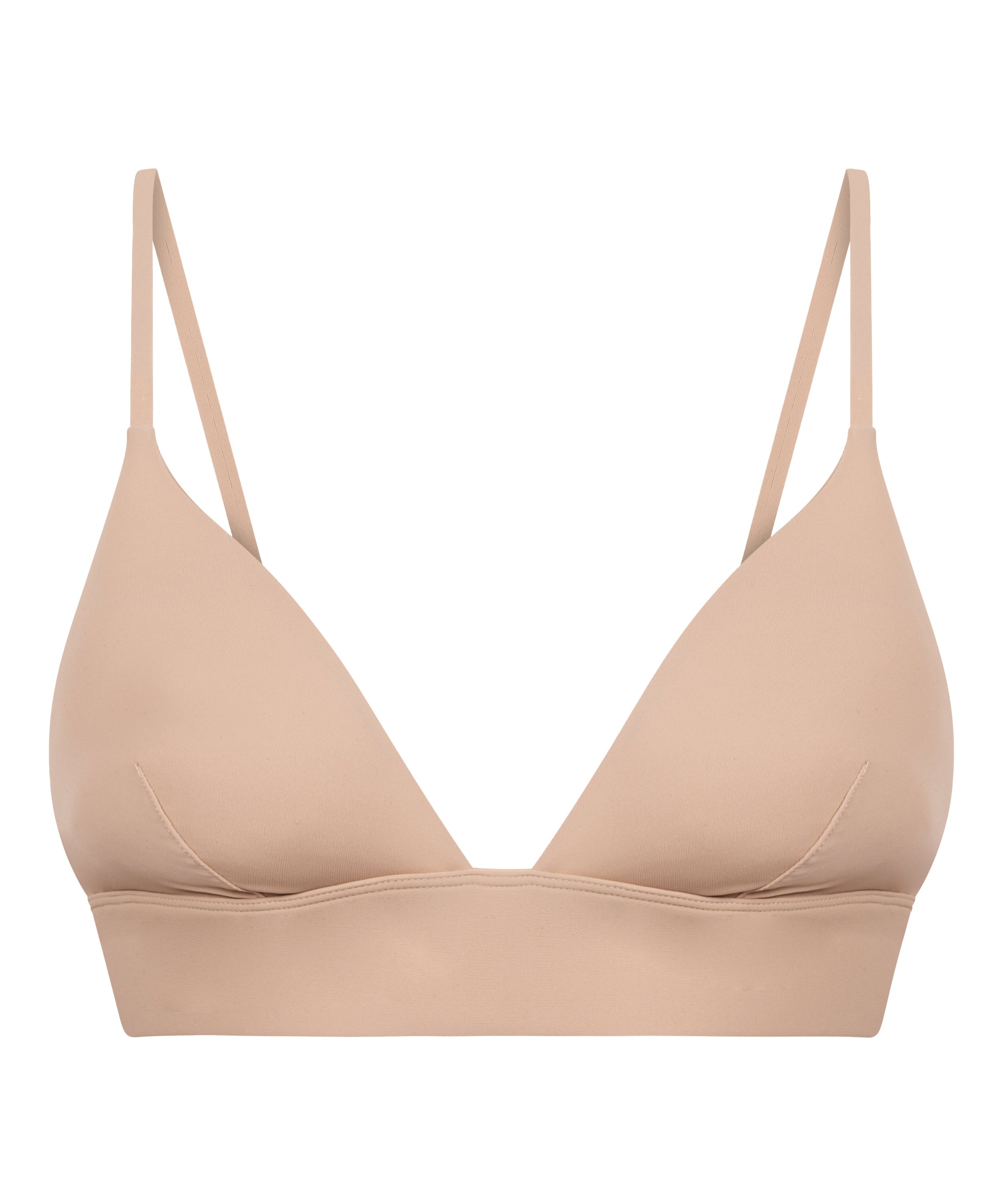Triangel Bralette Smooth, Beige, main