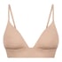 Triangel Bralette Smooth, Beige