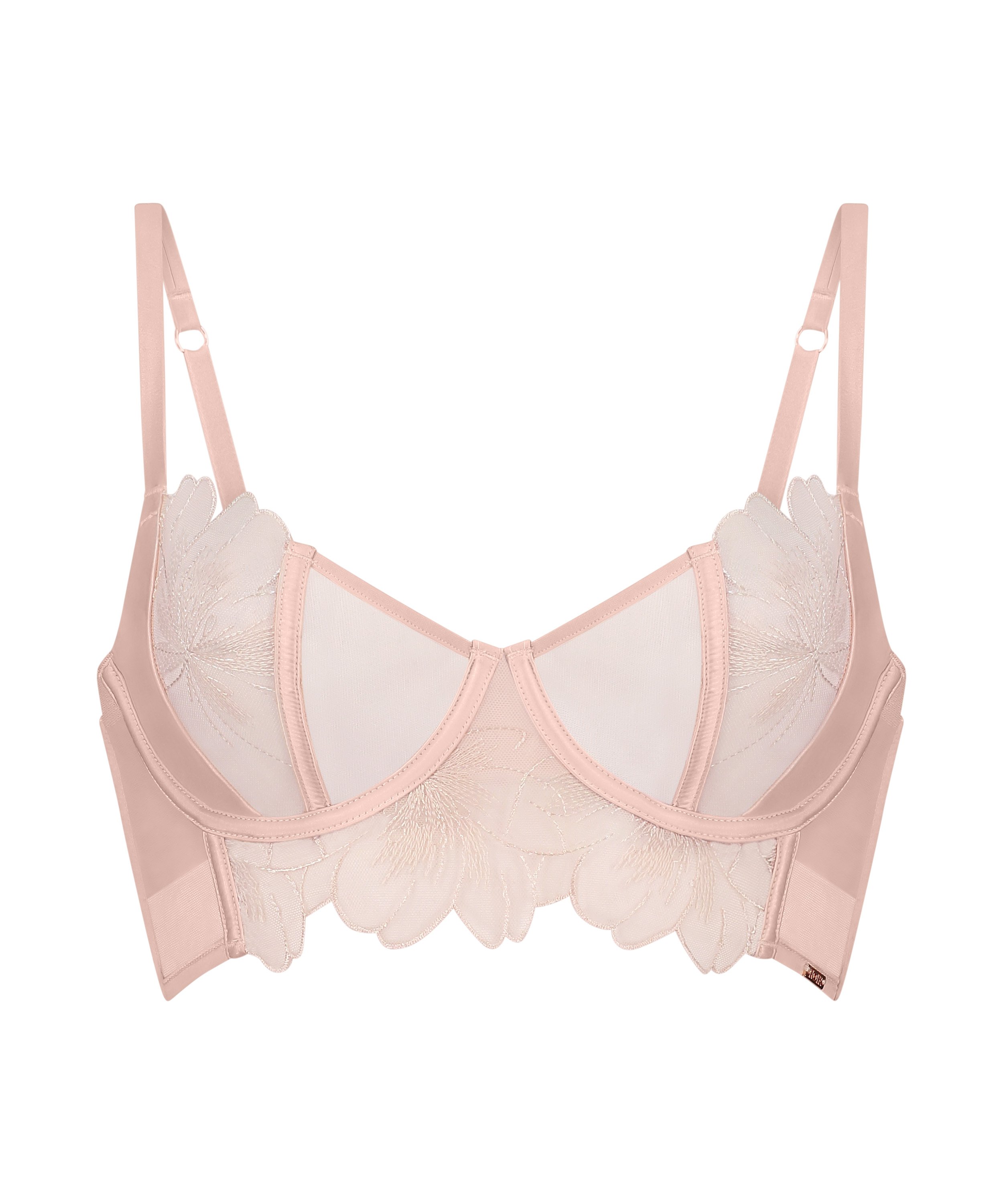 Soutien-gorge longline à armatures non préformé Sher, Rose, main