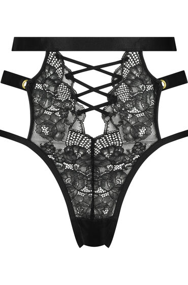 Hunkemöller Hochgeschnittener String Catherine Schwarz