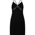 Slipdress Jersey, Schwarz