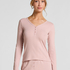 Pyjama-Oberteil Henley, Rose