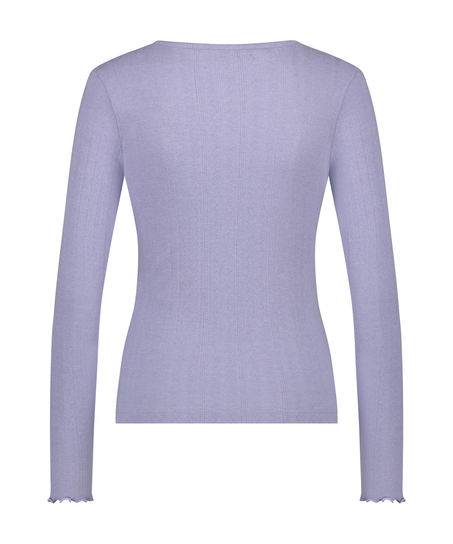 Haut de pyjama Henley, Violet