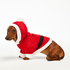 Fleece Hunde-Onesie, Rot