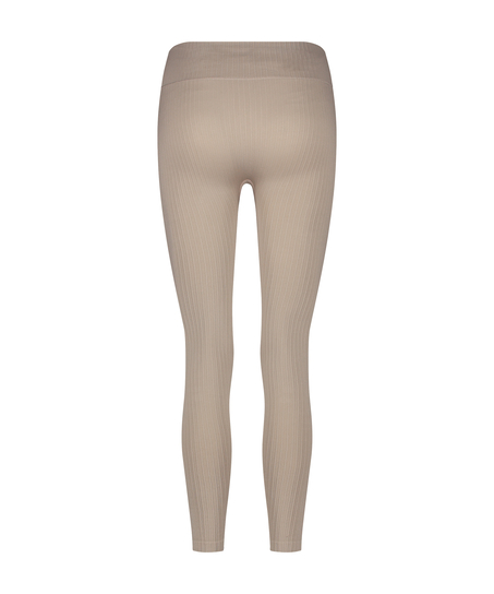 Legging de sport sans coutures taille haute HKMX, Beige