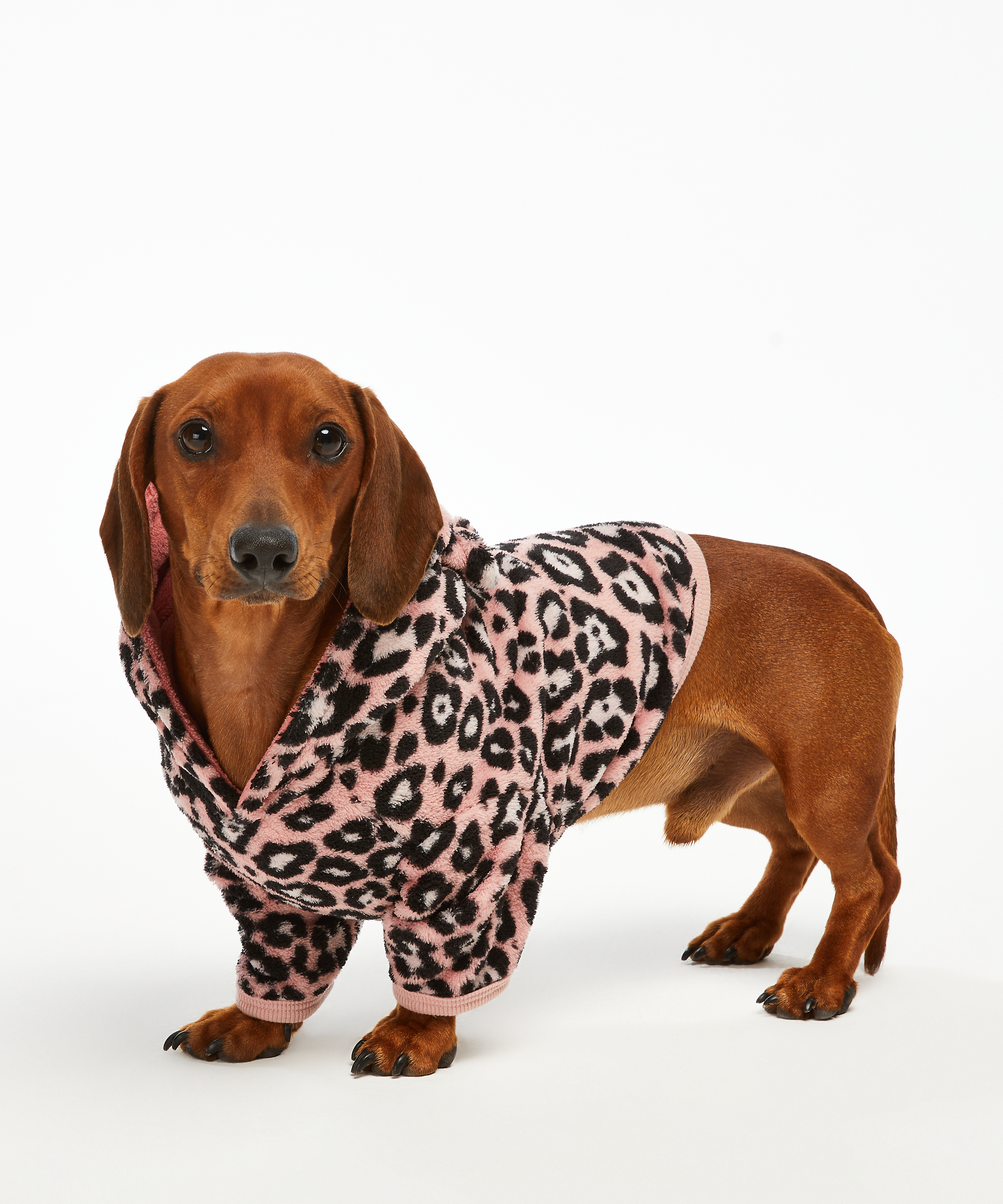 Fleece Hunde-Onesie, Rose, main