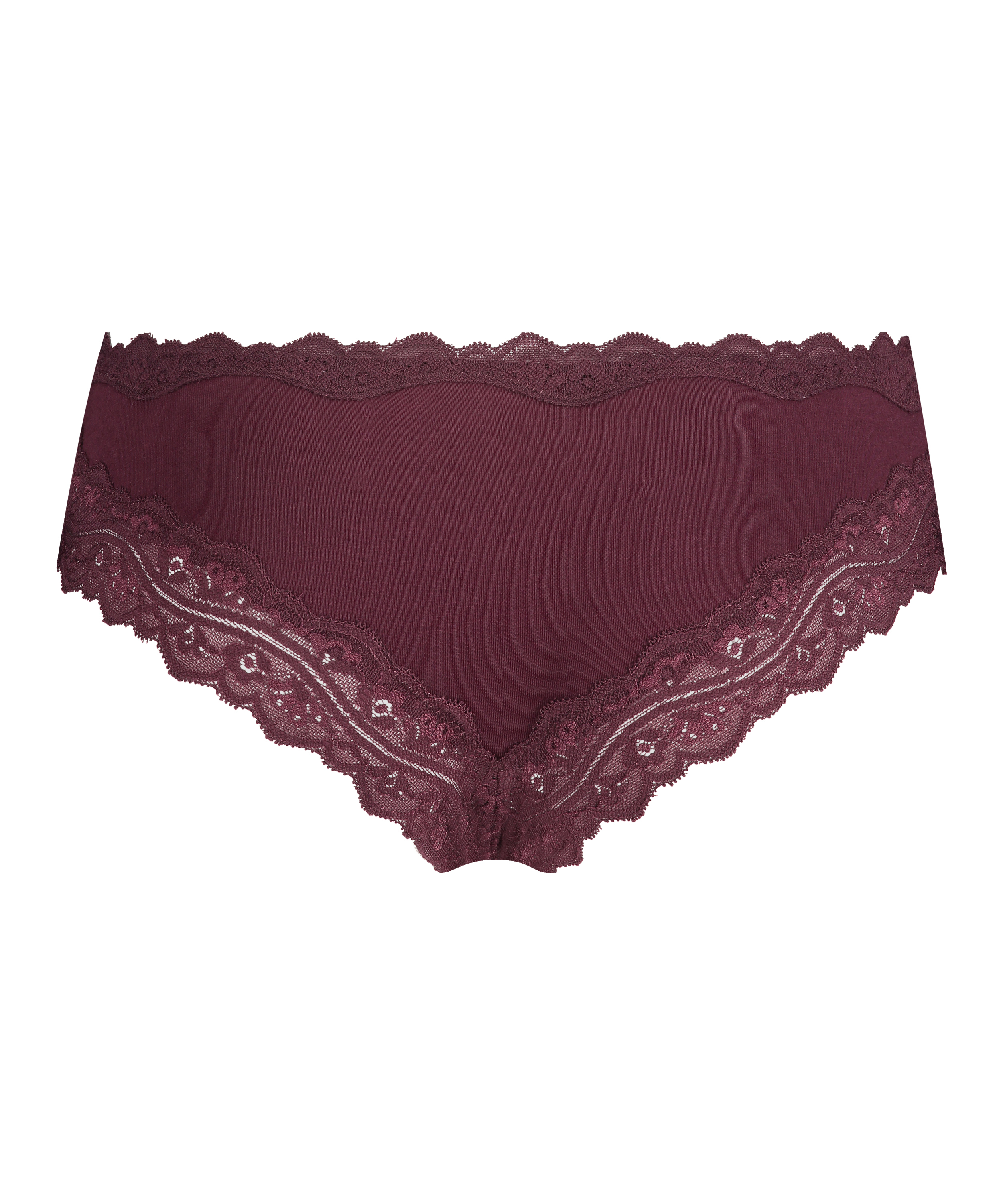 Slip brésilien coton, Rouge, main