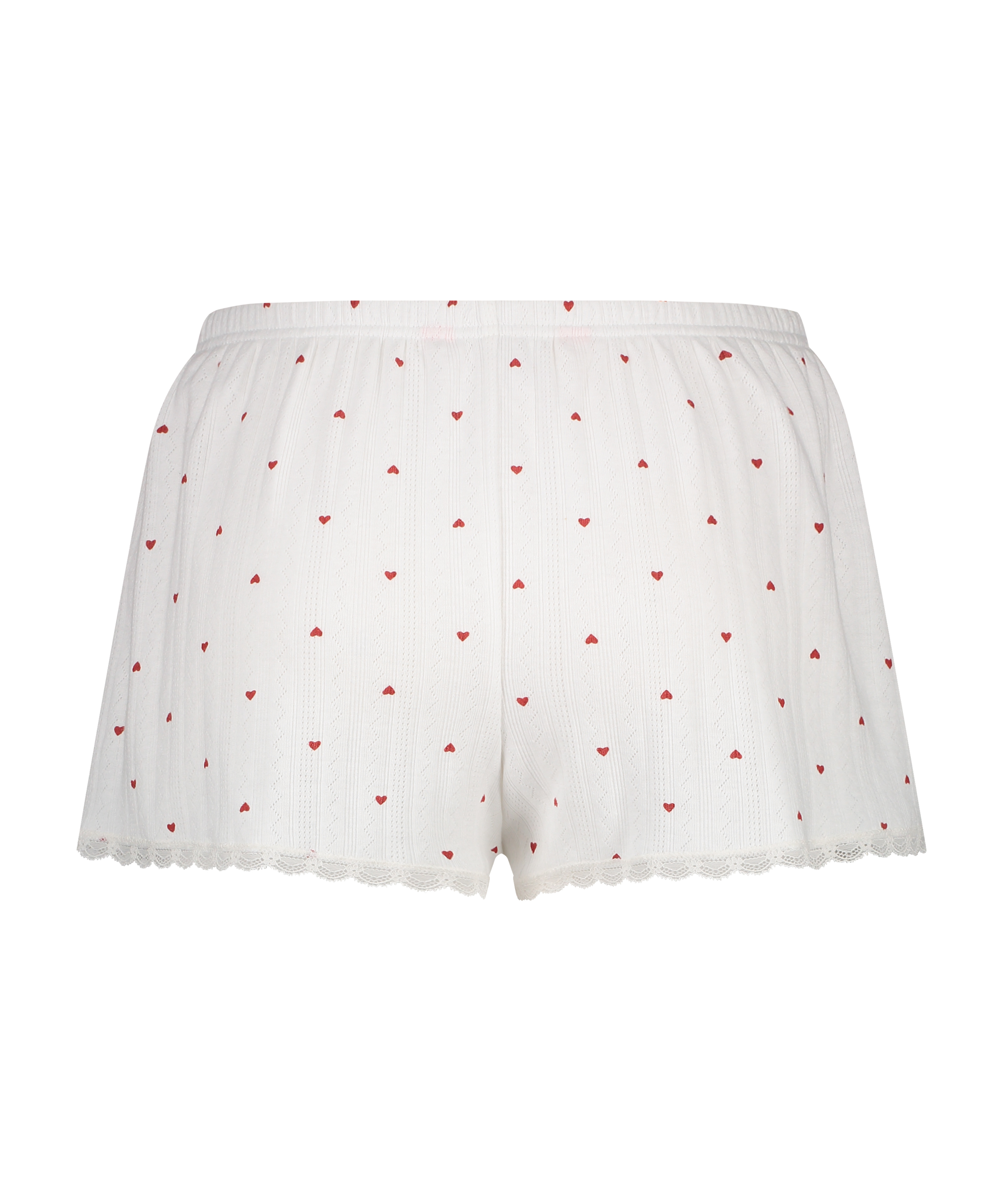 Short de pyjama Pointelle, Blanc, main