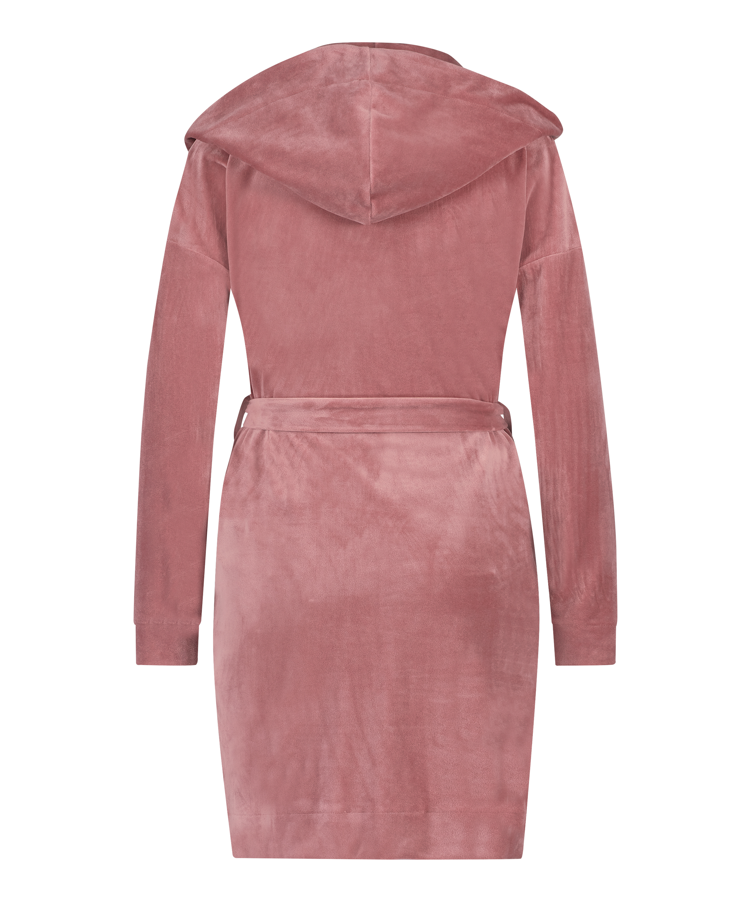 Peignoir court Velours, Violet, main