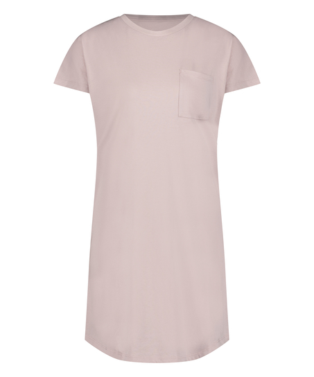 Chemise de nuit col rond, Violet