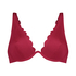 Unwattiertes Bügel-Bikini-Top Scallop, Rose