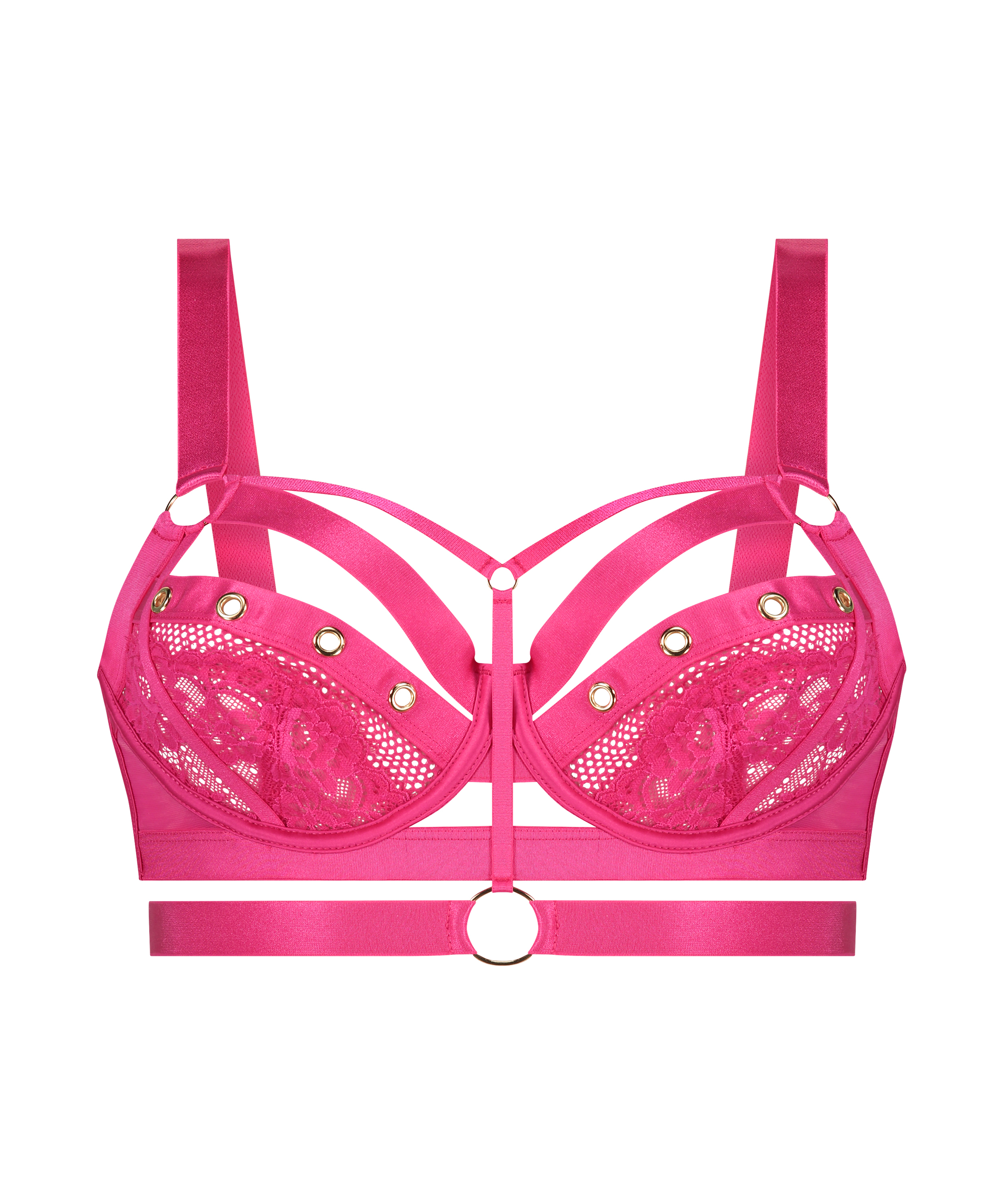 Unwattierter Longline-B&uuml;gel-BH Sadie, Rose, main