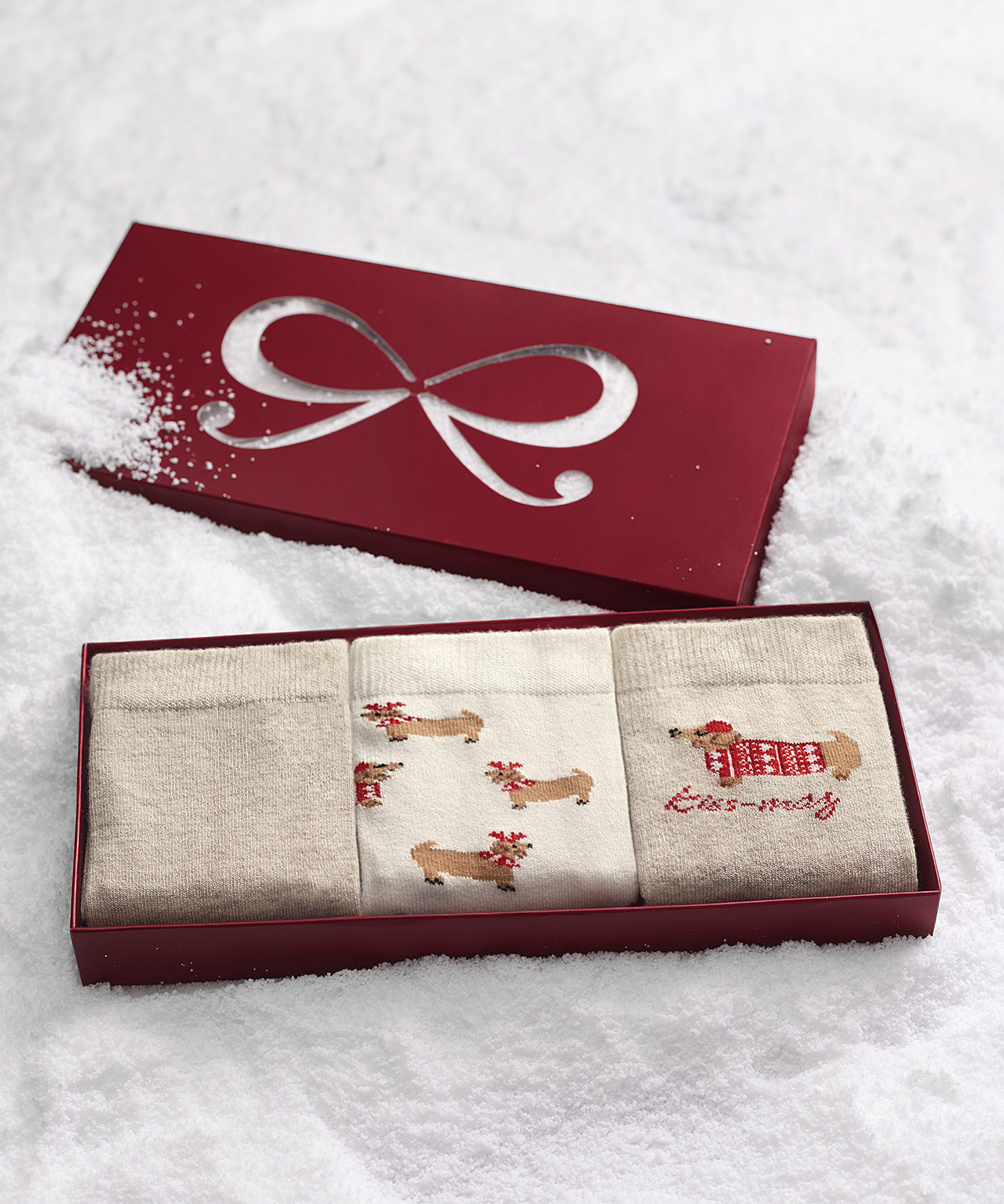 3 Paar Socken Giftpack, Wei&szlig;, main