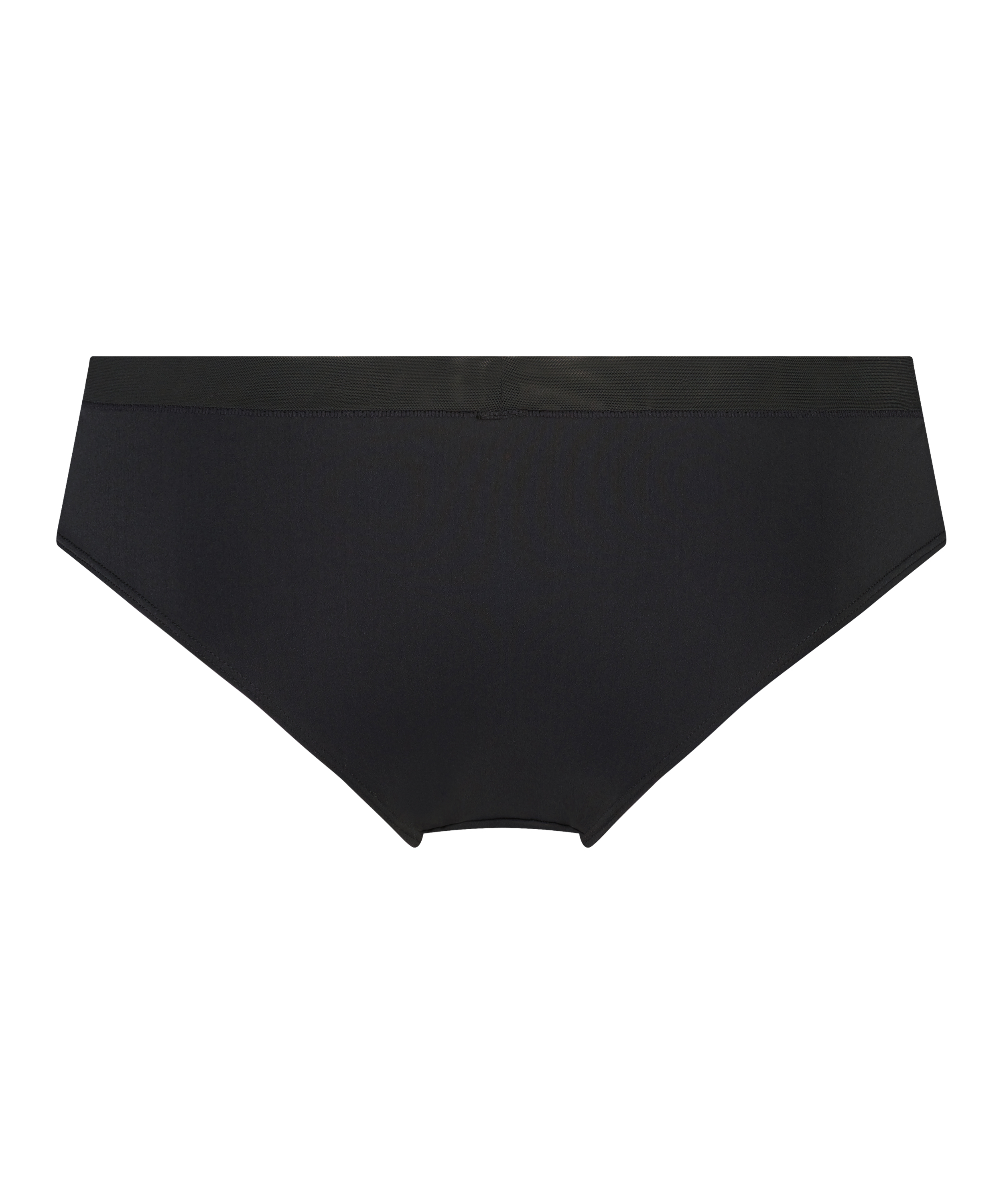 Slip brésilien en maille, Noir, main