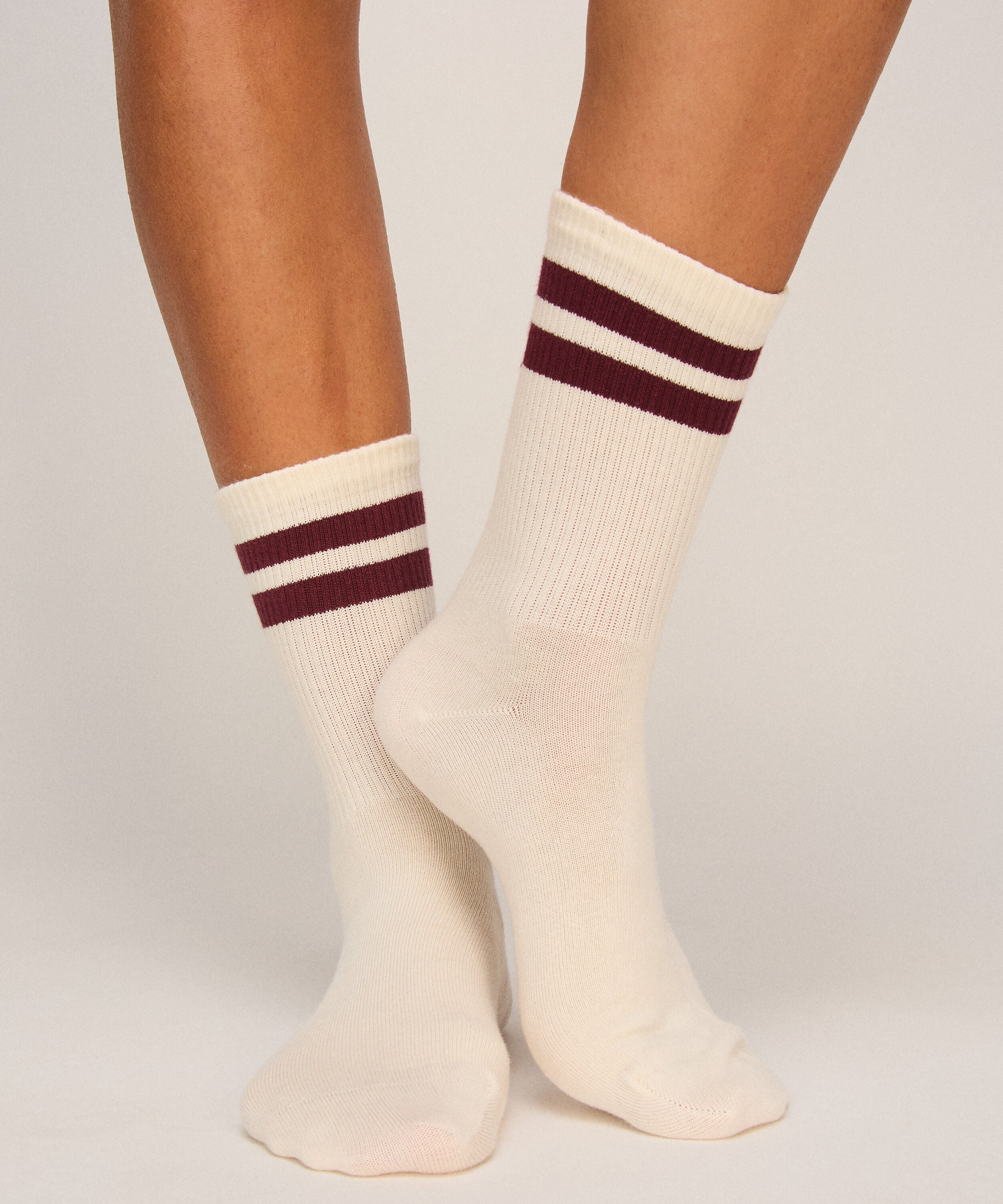 Socken Stripes Cotton, Weiß Socken Stripes Cotton, Weiß