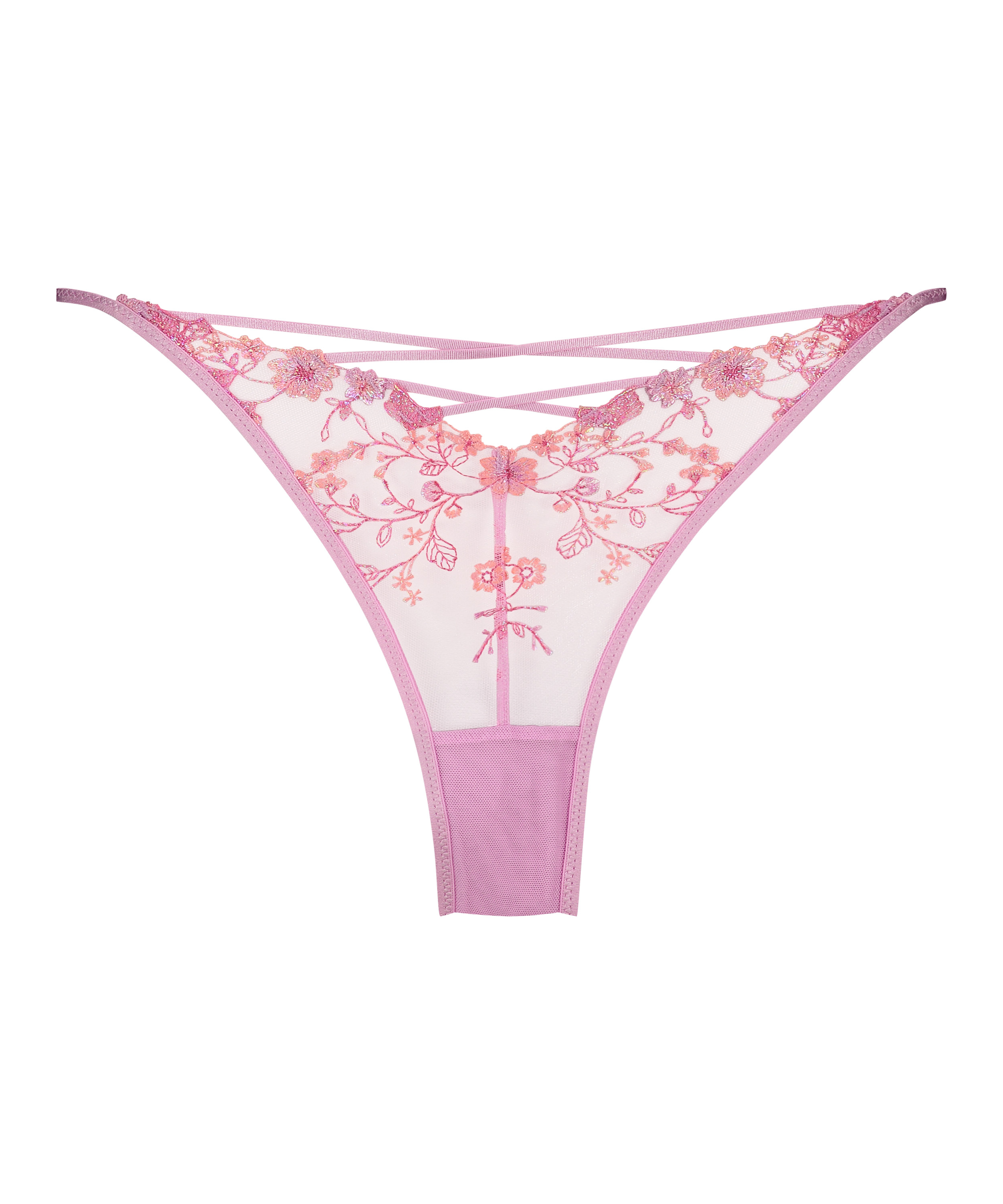 Slip brésilien Lillia, Rose, main
