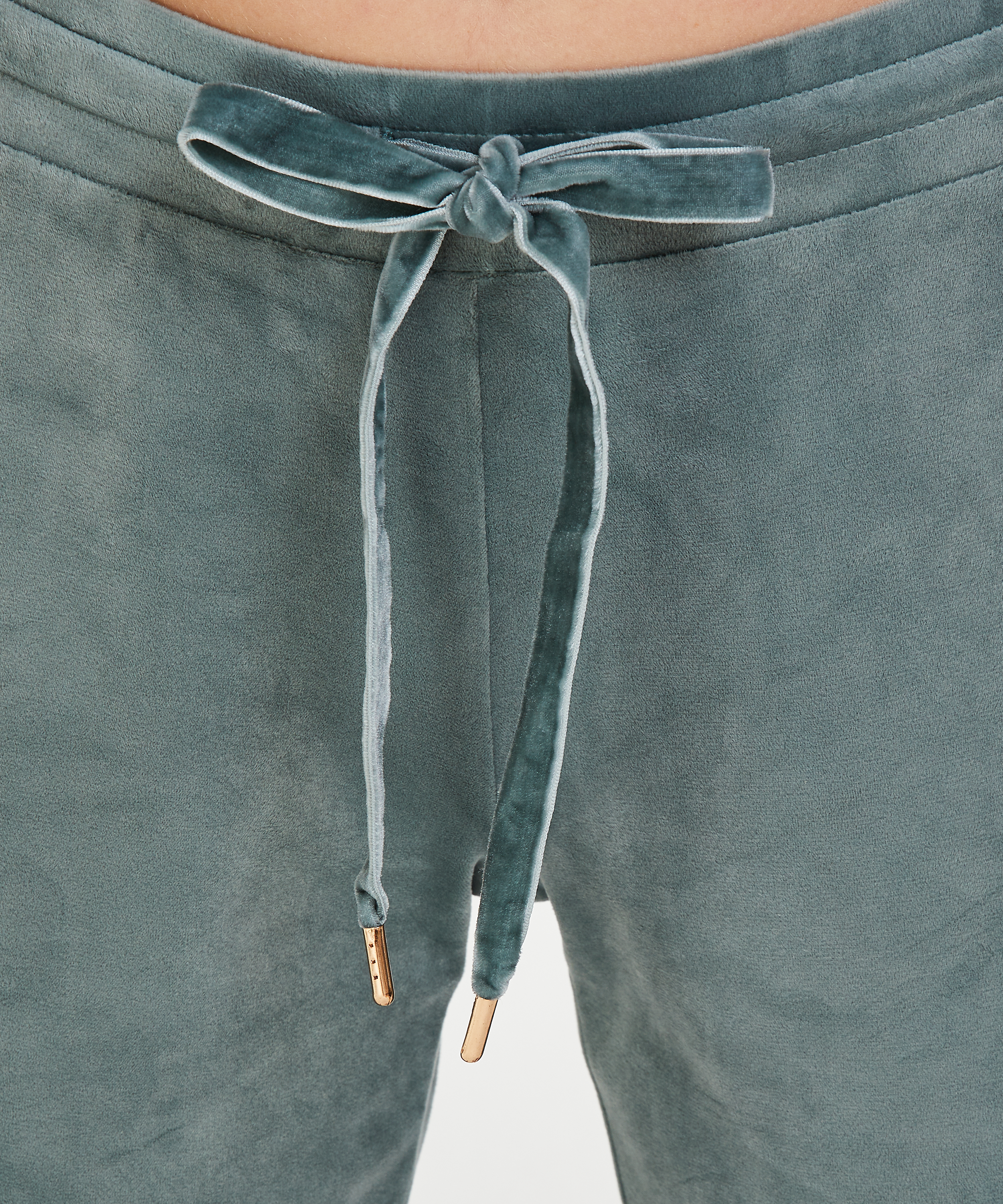 Jogginghose Velours Lurex, grün, main