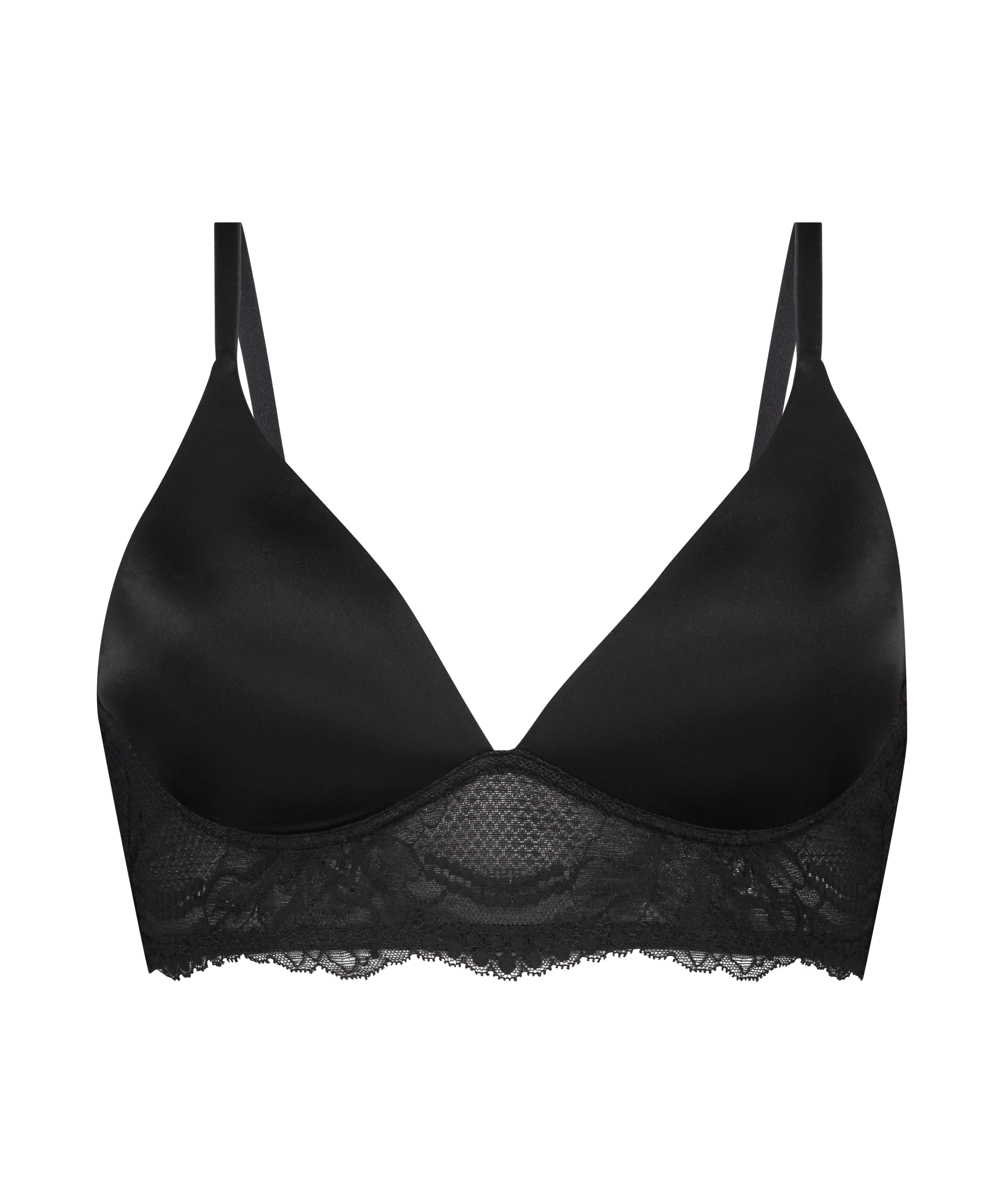 Soutien-gorge rembourré sans armatures Leonie, Noir, main