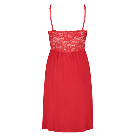 Slipdress Nora Lace, Rot