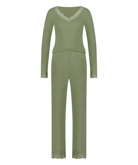 Pyjama-Set, Grün