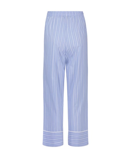 Pyjamahose Baumwolle, Blau