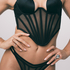 Bustier Paige, Schwarz
