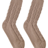 1 Paar Stricksocken, Beige