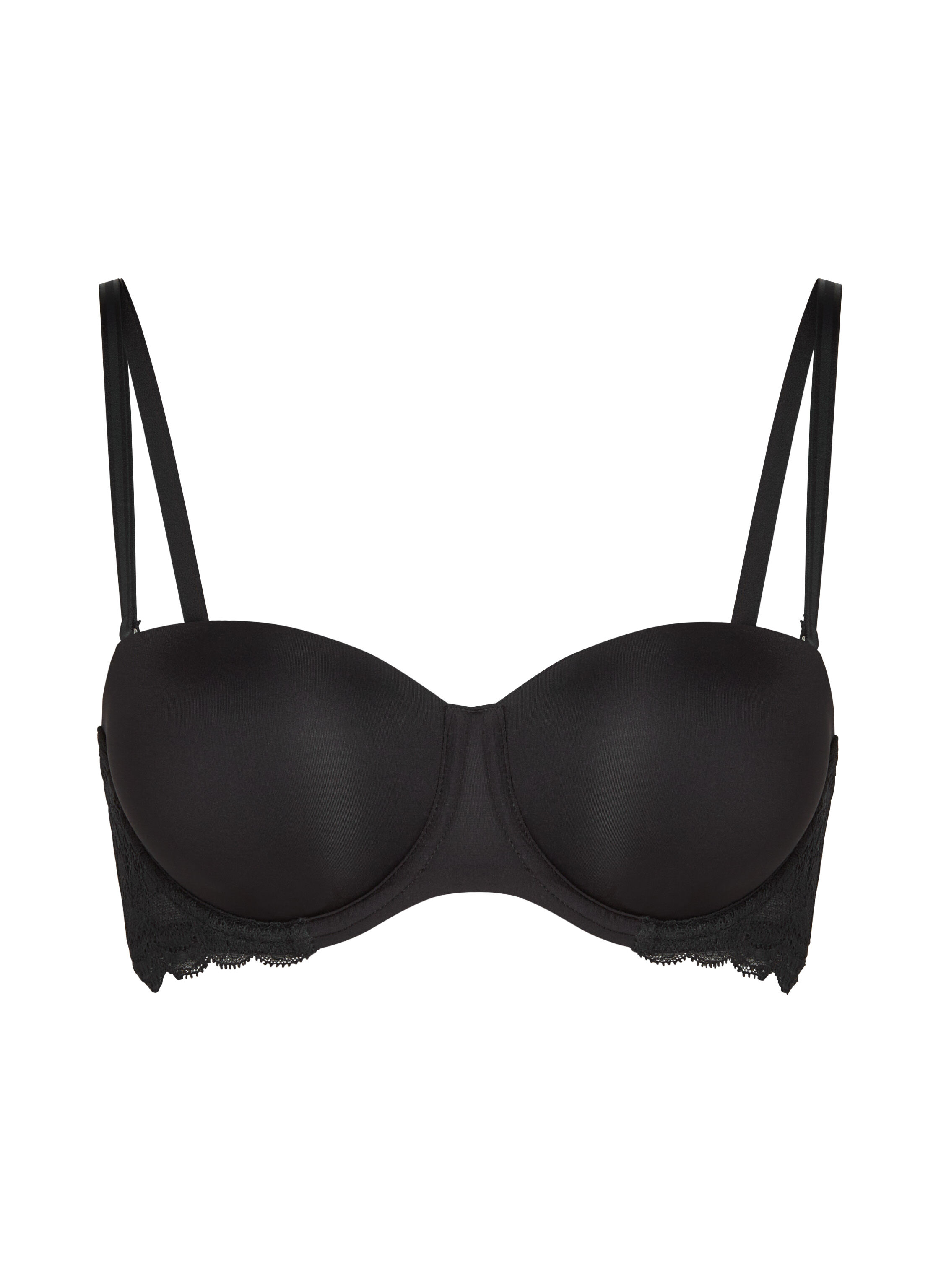 Soutien-gorge &agrave; armatures pr&eacute;form&eacute; sans bretelles Angie, Noir