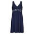 Slipdress Nora Lace, Blau