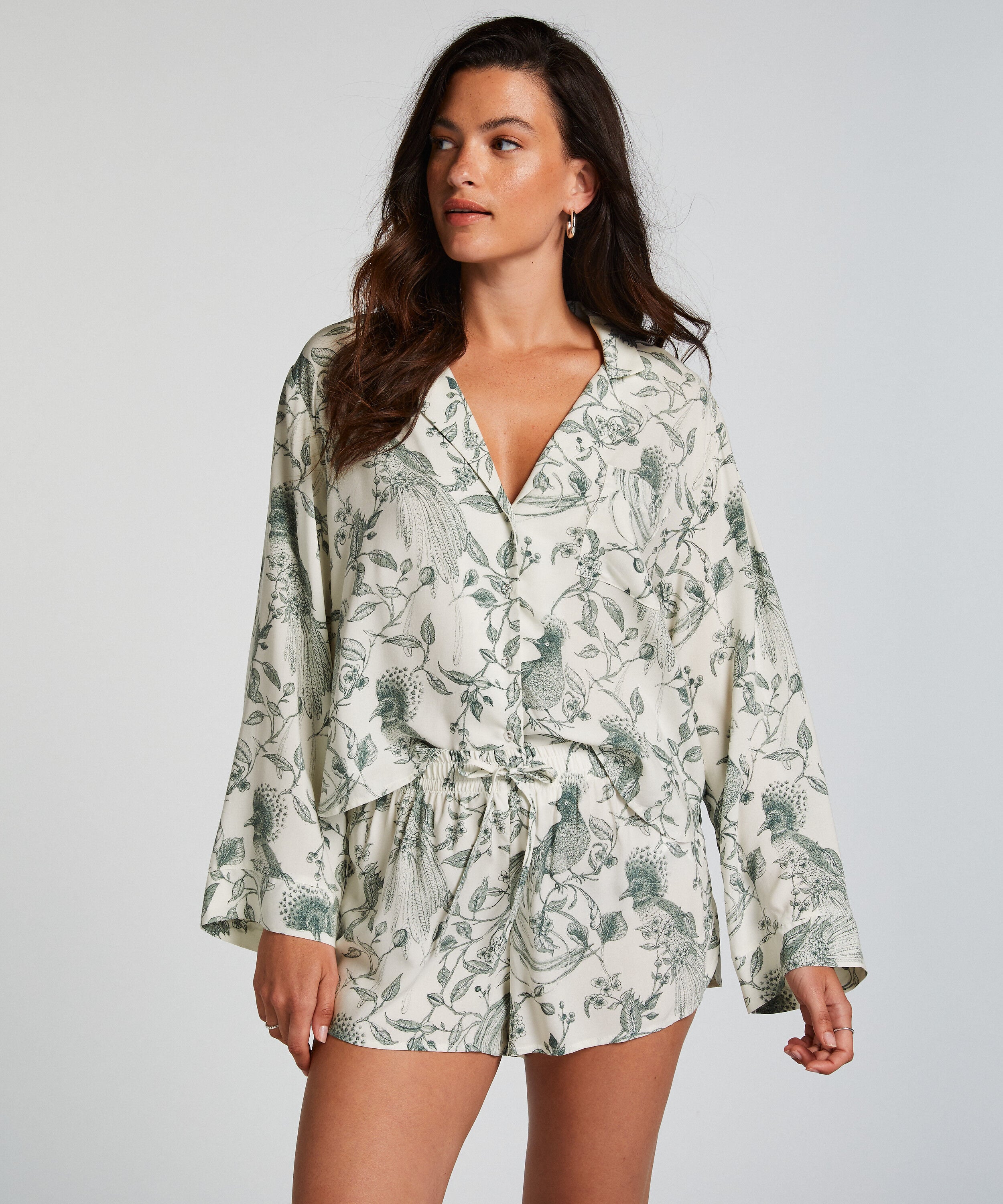 Short de pijama, Blanc