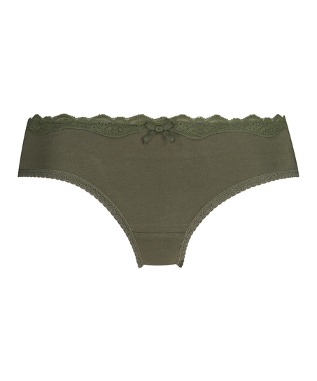 Slip br&eacute;silien coton, Vert