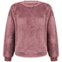 Top à manches longues Fluffy Fleece, Rose