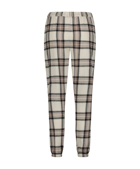 Petite Pyjamahose Twill Check, Beige