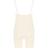 Nahtlos betonender Bodysuit mit hohem Beinausschnitt, Beige