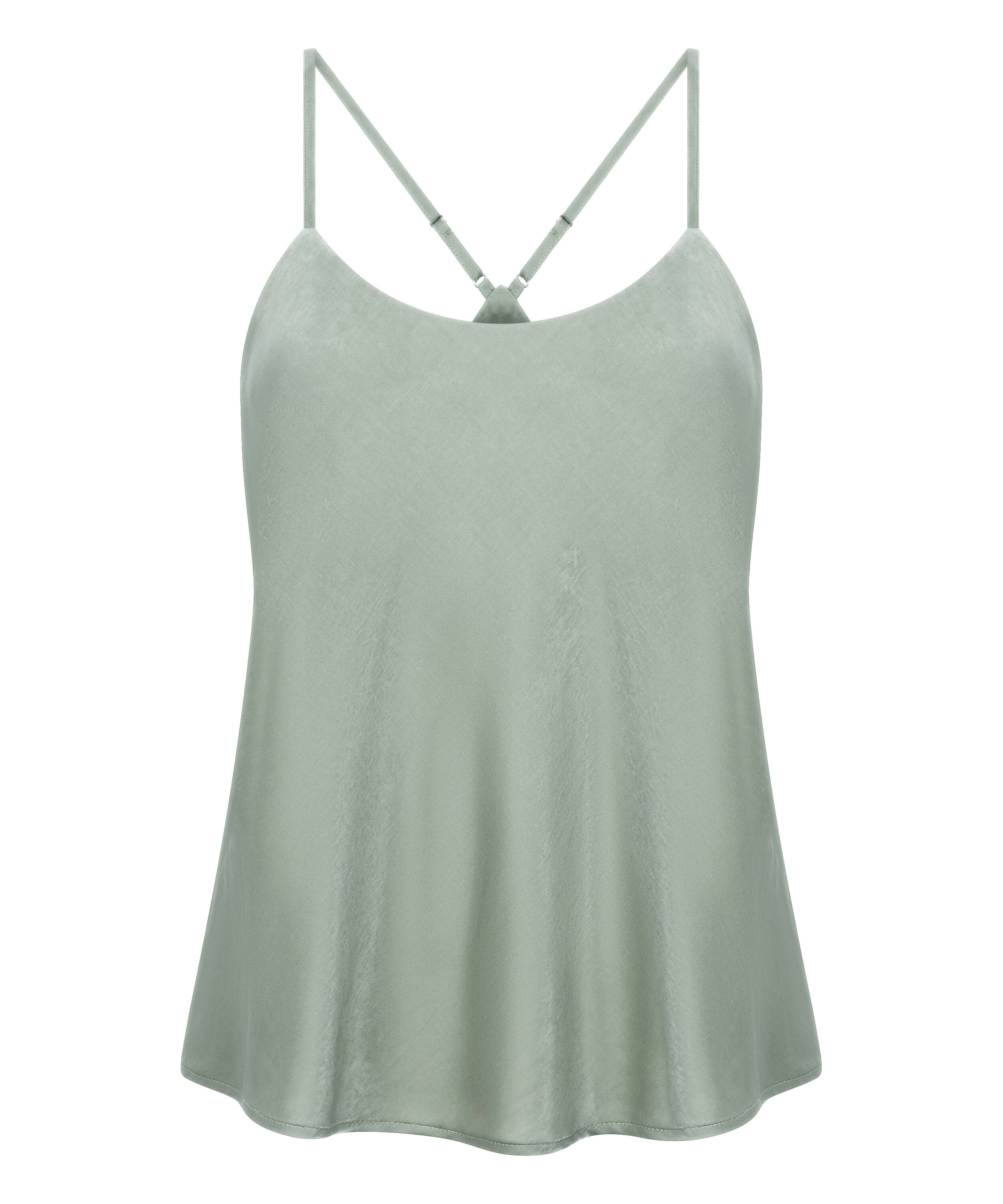 Cami Top Satin Ayla, Gr&uuml;n