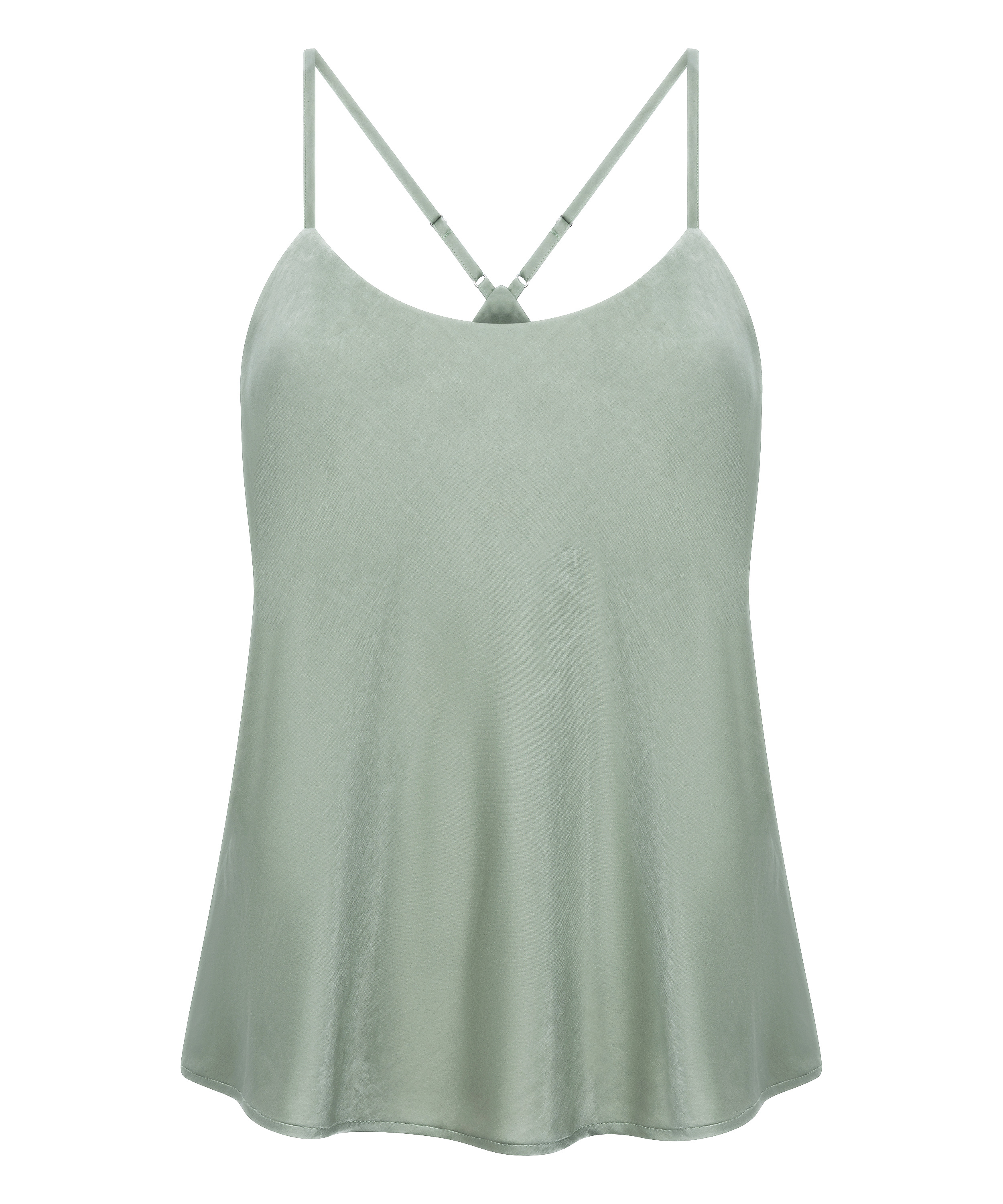 Cami Top Satin Ayla, Grün, main