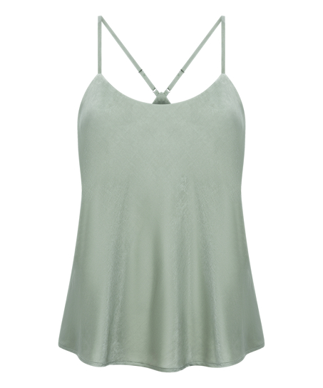 Cami Top Satin Ayla, Grün