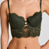 Soutien-gorge à armatures rembourré longline Amara, Vert