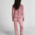 Pyjamaset Fleece Herz, Lila