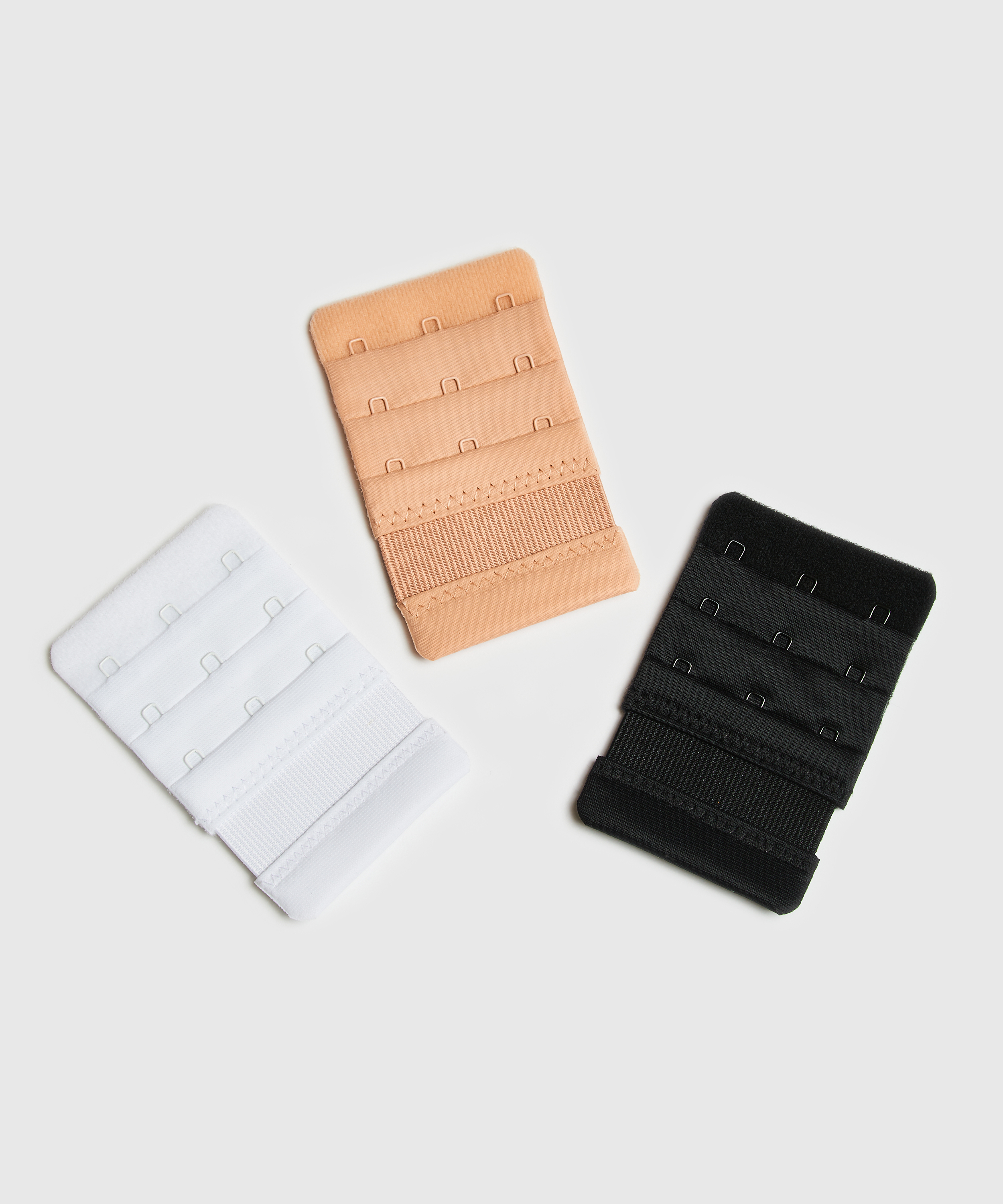 3er-Pack BH-Verlängerungen, Weiß, main