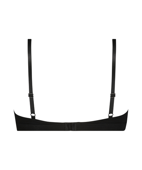 Bralette Rib Baddie, Schwarz