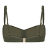Cairo Unwattiertes Bügel-Bikinioberteil, Grün