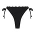Bikinihose Scallop, Schwarz