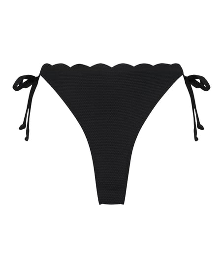 Bikinihose Scallop, Schwarz