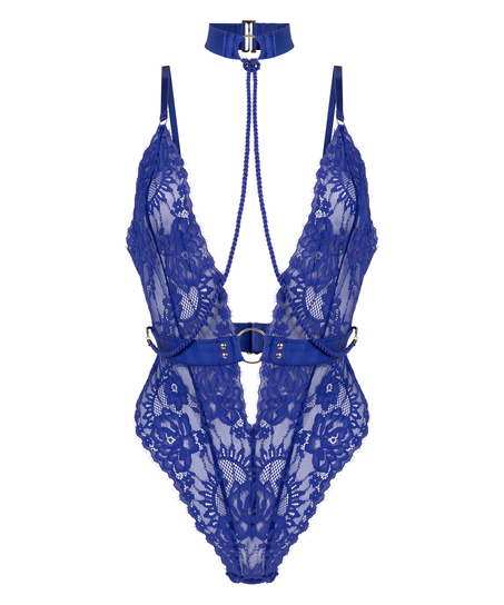 Private Body offenem Schritt Brandy, Blau