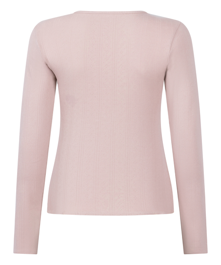 Pyjama-Oberteil Henley, Rose